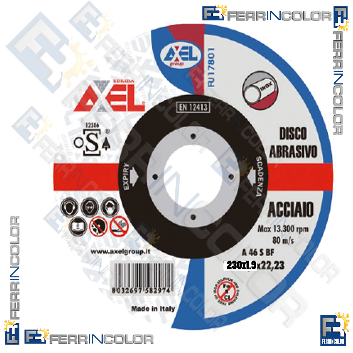 DISCO FERRO FINE 230x1.9 AXEL