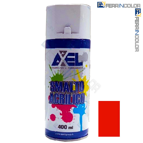 Spray Acrilico Axel Rosso Trafico Ral 3020
