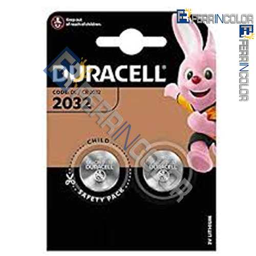 Pile Duracell A Bottone CR2032 2pz